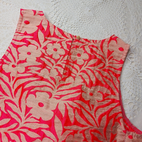 J.Crew Seamed Shell in Pluneria Jacquard Sz 2 - Picture 6 of 15